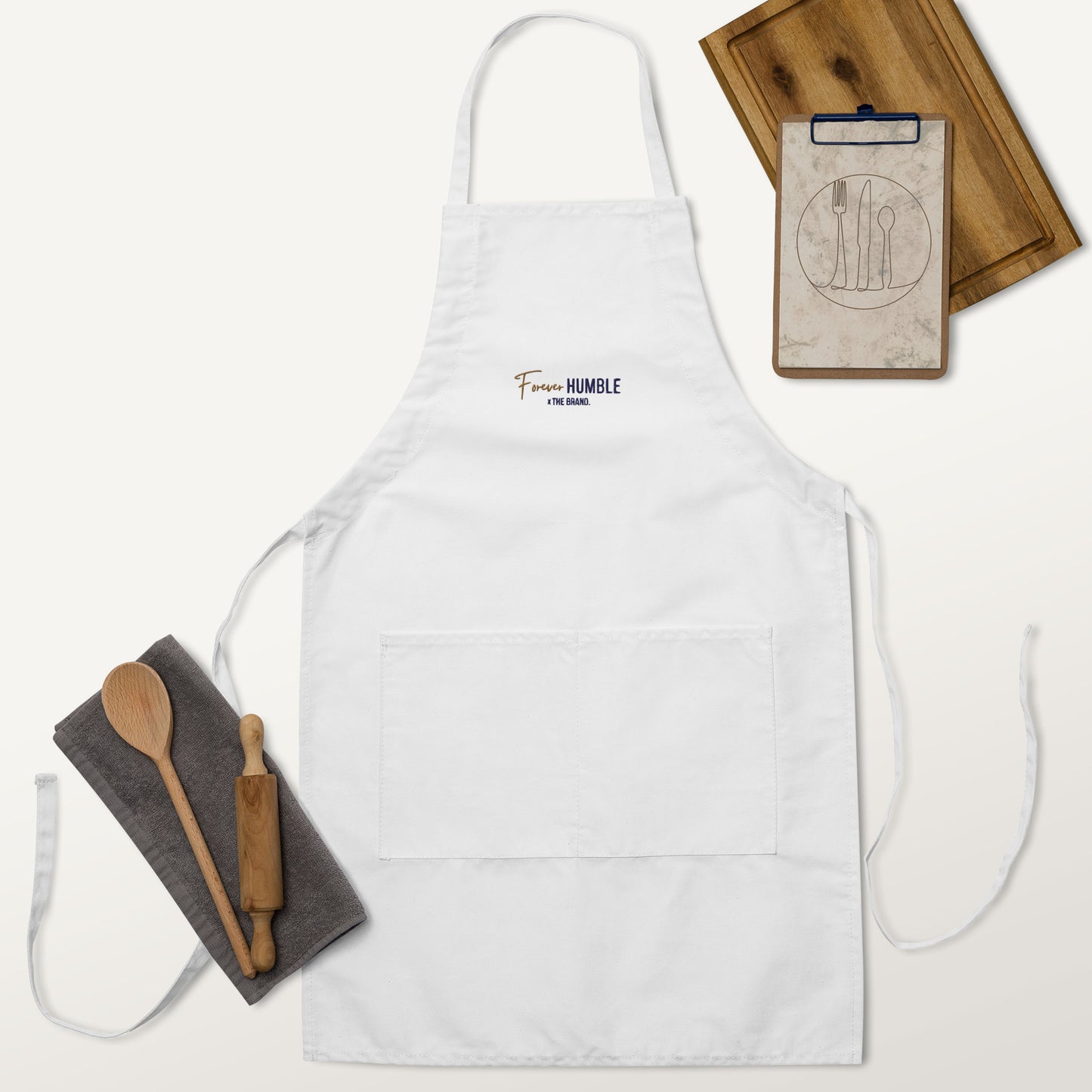 xFHTB EMBROIDERED APRON