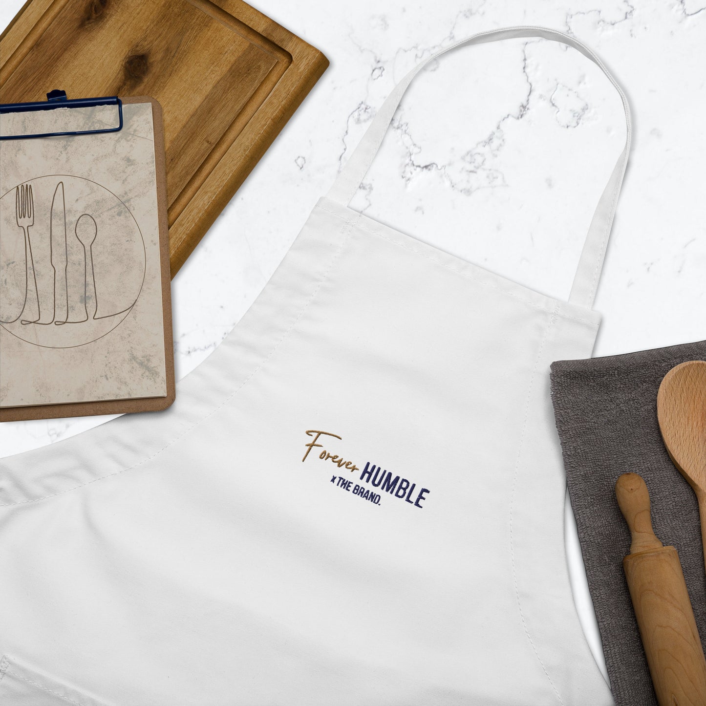 xFHTB EMBROIDERED APRON